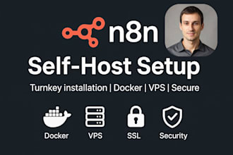 install and configure n8n self host on your vps by turnkey