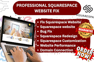 fix squarespace design squarespace bugs fix functionality issues redesign issues