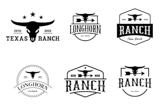 do professional western, ranch style, cow logo for your cattle brand