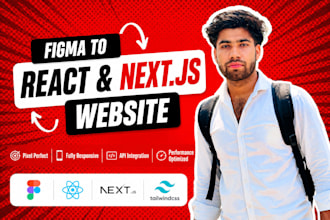 convert figma to responsive react js or next js website