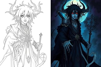 draw a metal, horror, dark art