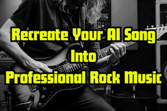 recreate your ai song into professional rock music