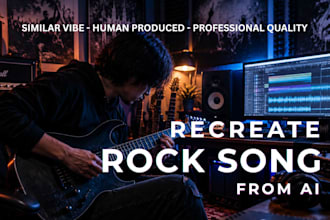 recreate your ai song into professional rock music