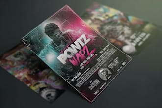 design hip hop events, concerts, nightclubs and party flyer