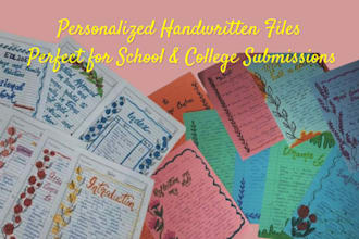 do aesthetic handwritten assignments and typing jobs