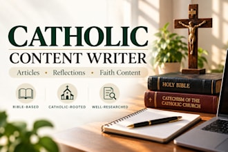 write engaging catholic articles, reflections and faith content