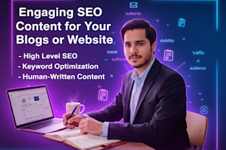 write SEO optimized articles, blogs and web content