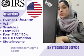 file US personal tax return 1040 schedule c w2 1099