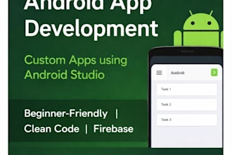 develop a custom android app using android studio