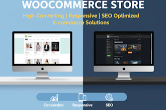 build a professional shopify or woocommerce online store
