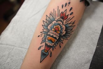 draw you an american traditional tattoo