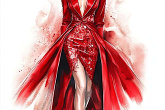 create custom fashion illustrations and croquis for you