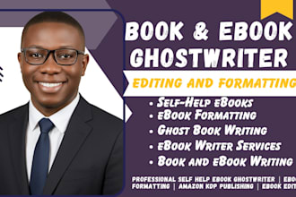 do self help ebook ghostwriter, ebook formatting, amazon kdp, ebook publishing