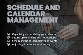 help you manage your schedule