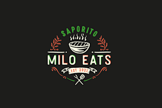 design italian themed bbq logo