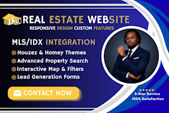 build real estate idx website using houzez, homey, wp residence, wp rentals