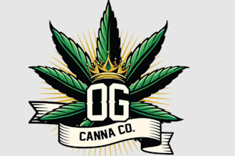 design creative cannabis consumption lounge logo