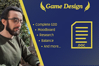 write a game design document