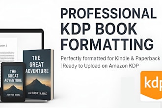 do amazon KDP formatting for paperback and kindle ebook
