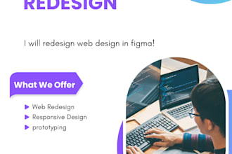 redesign web design in figma