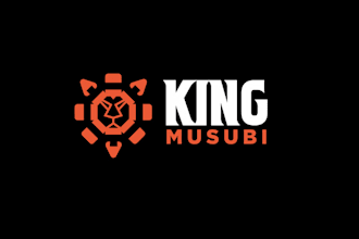 design modern gourmet spam musubi eatery logo