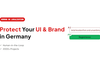 do native german app localization and saas UI UX translation