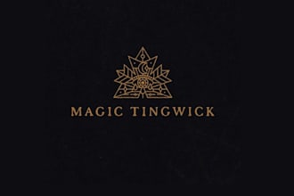 design unique mystical forest logo
