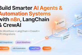 create ai agents using n8n langchain crewai and workflows