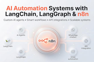 build ai automation using langchain langgraph and n8n