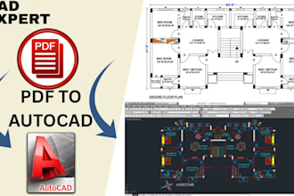 convert pdf and image to autocad or dwg or cad file