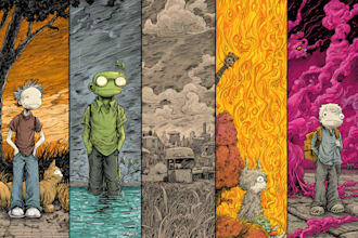 draw any humorous comic strip or cartoon