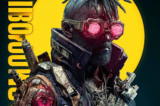 design a professional cyberpunk, rpg, scifi game, nft