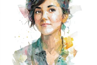 watercolor portrait painting, photo to watercolor portrait