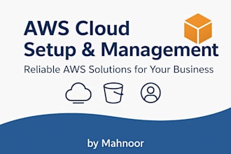 set up and manage your AWS cloud services ec2, s3, iam