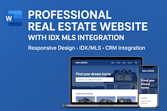 design and develop real estate realtor website with idx mls agent integration