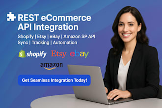 do rest ecommerce api integration shopify api, etsy api, ebay api, amazon sp api