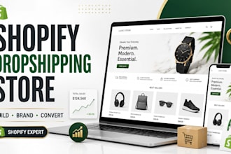 build shopify store expert dropshipping website