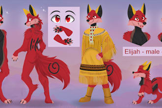 draw furry ref sheet anthro nsfw furry reference sheet fursona ref sheet anime