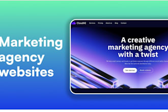 design marketing agency website or smma website