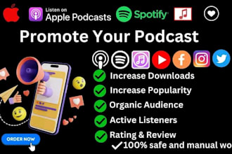 do increase organic podcast promotion and podcast marketing, spotify promotion