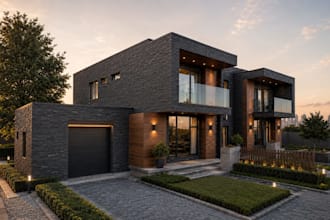 create a 3d exterior model from your design with renders