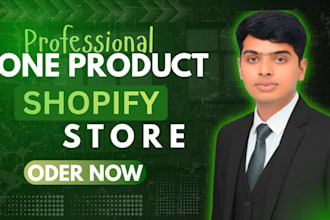 create a high converting shopify one product dropshipping store