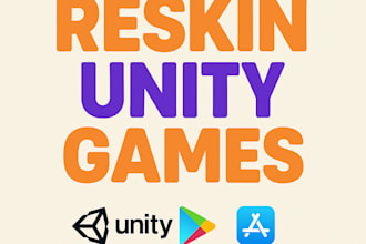 reskin and fix gradle build issues in any unity game