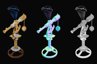 create stylized 3d game assets and props
