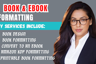 amazon kindle book formatting, book layout design, ebook interior layout design