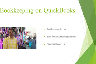 do bookkeeping on quick book, financial statement