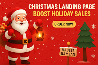 design a high converting christmas or holiday landing page for wordpress