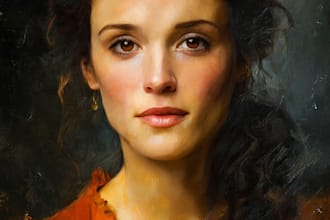draw oil painting, digital oil painting