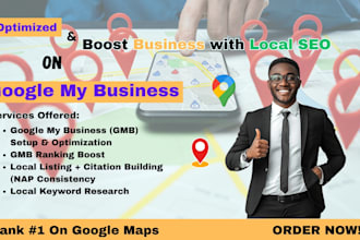 boost your local SEO, gmb ranking, set up gmb, local listing and local citation