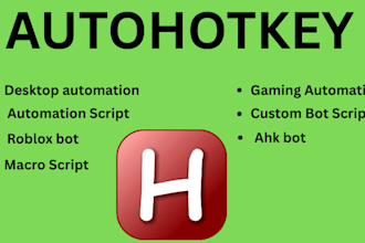 create autohotkey script automation for desktop, roblox game bot